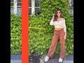 Elnaaz Norouzi Looks Gorgeous In A Brown Trouser And A White Top She Has Also Got Her Sneaker Game