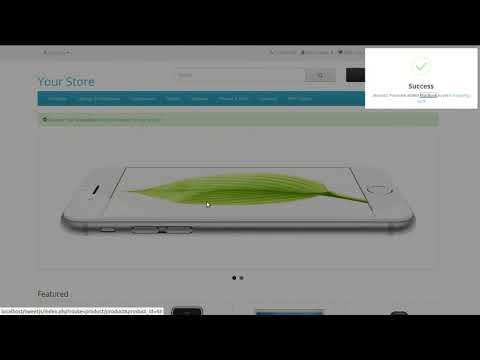 Alert / Confirm Box Opencart