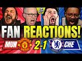 MAN UNITED CHELSEA FANS CRAZY REACTIONS TO MAN UNITED 2 1 CHELSEA PREMIER LEAGUE FAN REACTIONS