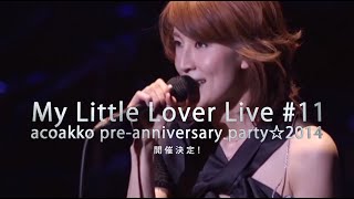 My Little Lover / acoakko pre-anniversary party☆2014 SPOT映像