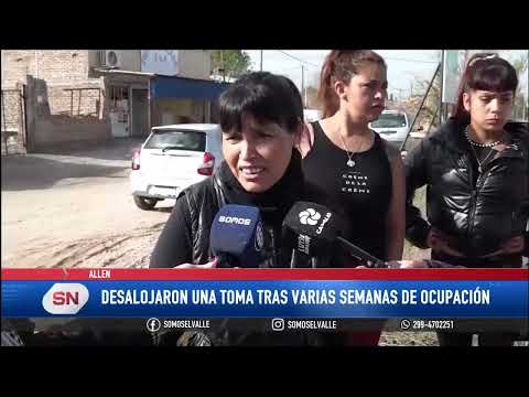 Desalojo en Allen: familias reclaman una solución