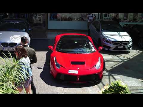 Ferrari 458 Prior Design PD458 parking at Fairmont Monte Carlo