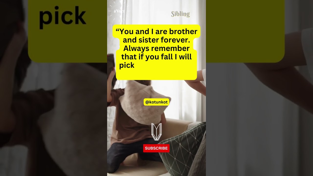 You and I are brother and sister forever... New Quote. #shorts