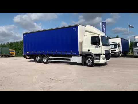 DAF CF75.290 6X2 REAR LIFT CURTAINSIDE BODY - EURO 6