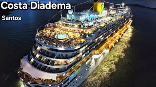 COSTA DIADEMA cruise  cruzeiro navio  Brasil viagem @cruzeiros2025  ship google drone