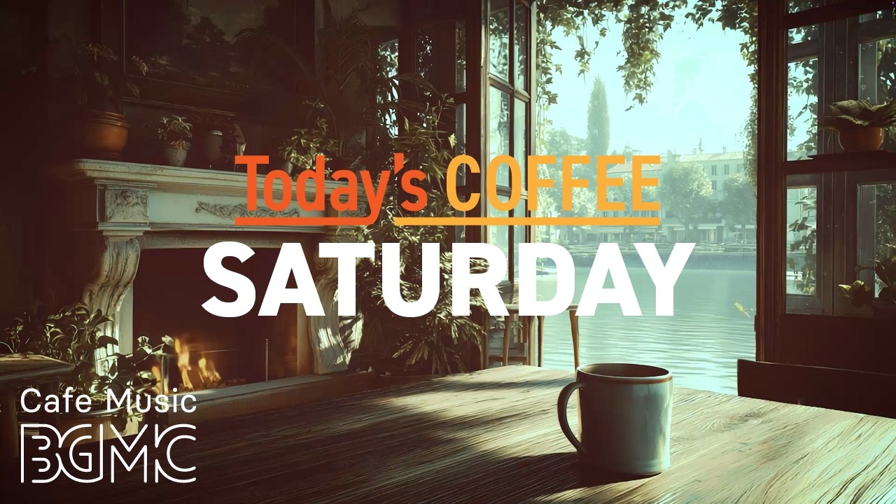 Jazz Relaxing Music ☕ Canal Terrace Cafe Jazz - Slow Piano & Soft Bossa Nova for Calm Saturday