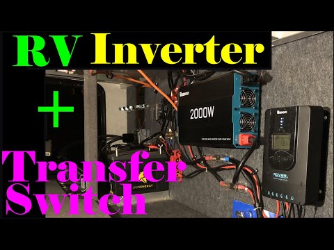 RV Pure Sine Inverter and Transfer Switch #renogy #gopower #diy
