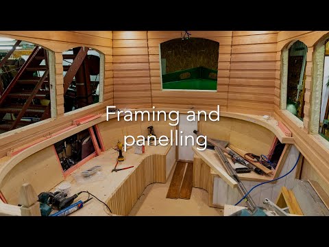How We Build Our Canal Boats - step 8 | Framing and panelling