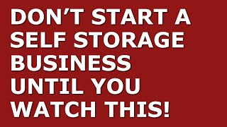 How to Start a Self Storage Business | Free Self Storage Business Plan Template Included