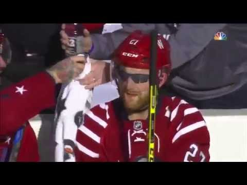 Alzner wears sunglasses during Winter Classic. Jan. 1st 2015.