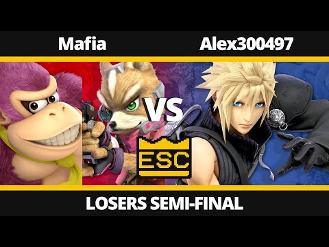 ESC 28 - Losers Semi-Final - Mafia (Fox, Donkey Kong) Vs. Alex300497 (Cloud) - SSBU Local Tournament