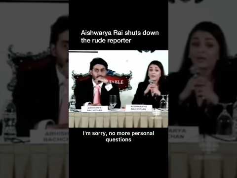 How politely Aishwarya Rai shut down this rude reporter!