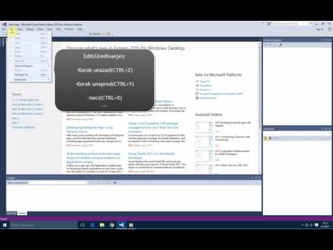 First Look Of VS 2015 IDE