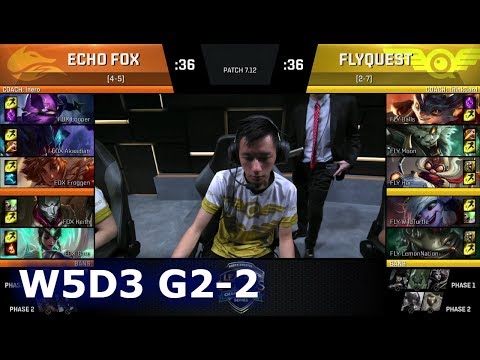 FlyQuest vs Echo Fox | Game 2 S7 NA LCS Summer 2017 Week 5 Day 3 | FLY vs FOX G2 W5D3