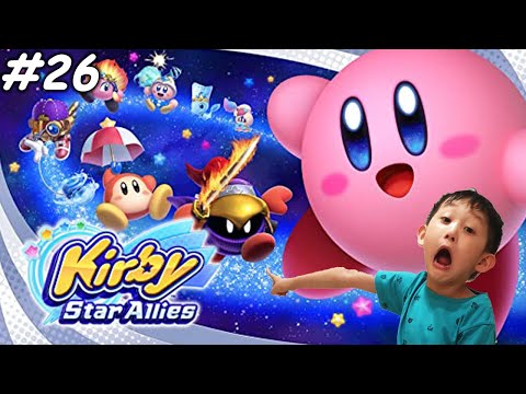 Planet Towara | Let's Play Kirby Star Allies Gameplay World 4-7 | Father Son Co-Op Games