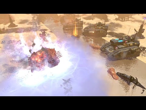 Mega Mechanized Army vs Chaos Space Marines - Astartes Mod - Warhammer 40K Dawn Of War 2 Retribution