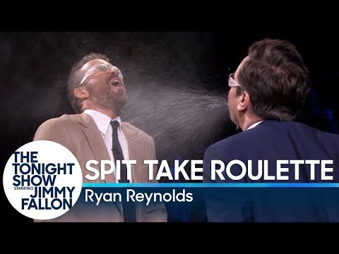 Ryan Reynolds And Jimmy Fallon Takes Turns Spitting In Each Others Faces