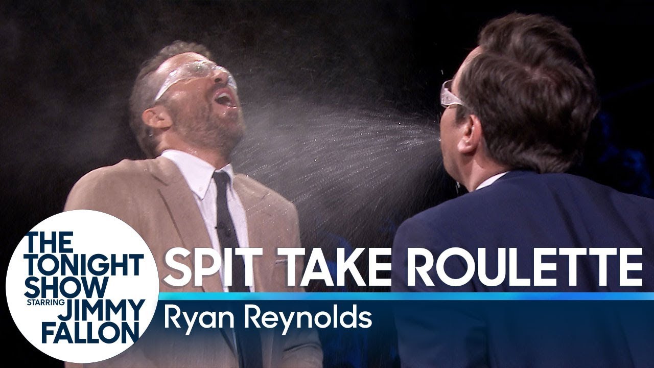 Spit Take Roulette with Ryan Reynolds - YouTube