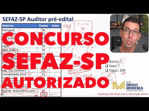 SEFAZ-SP Authorized Auditor Competition: Analysis of the latest announcement and study tips
