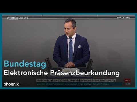 Bundestagsdebatte zur Einführung einer elektronischen Präsenzbeurkundung am 14.11.25
