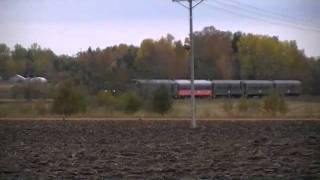 preview picture of video 'SJ Intercity  i Moholm 13 Okt 2010'