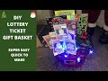 DIY EASY GIFT BASKET IDEA USING LOTTERY TICKETS PERFECT GIFT FOR CHRISTMAS BIRTHDAYS MORE ️