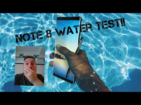 Samsung Note 8 water 💦 test!!
