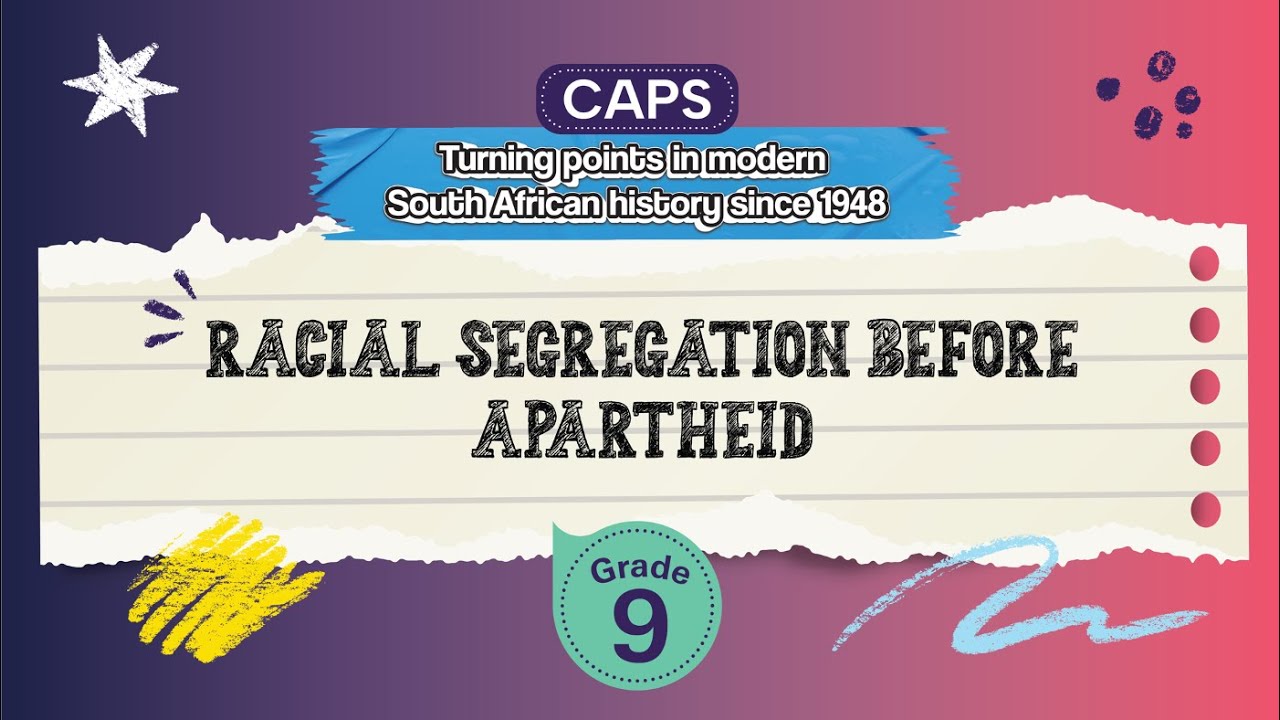 Racial Segregation before Apartheid