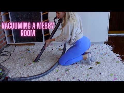 Vacuuming a Messy Room - Satisfying Vacuum Cleaner Sound