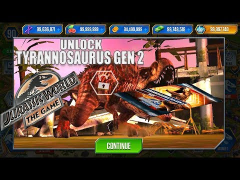T-REX GEN 2 PACK UNLOCK T-REX GEN 2 | JURASSIC WORLD THE GAME