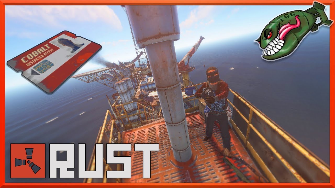 Rust | Large Oil Rig Monument Looting Guide, April 2019 (Rust Tutorials)