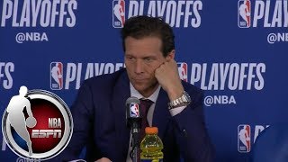 [FULL] Quin Snyder on Jazz&#39;s blown 25-point lead: That type of lead &#39;is not safe&#39; | NBA on ESPN