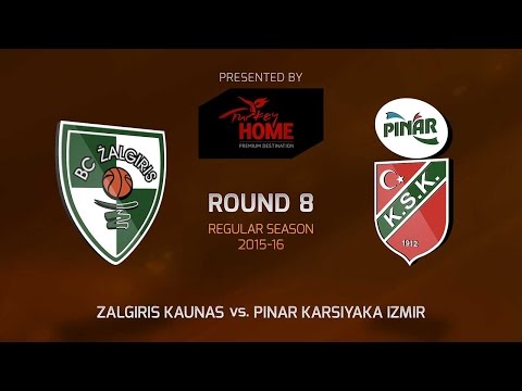 Highlights: RS Round 8, Zalgiris Kaunas 74-52 Pinar Karsiyaka Izmir