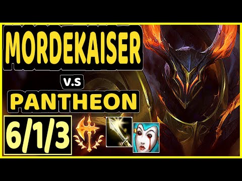 ALLORIM (MORDEKAISER) vs PANTHEON - 6/1/3 KDA TOP GAMEPLAY - NA Ranked DIAMOND