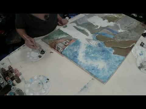 Video thumbnail: Real-time painting of a battle scene from The Storykeeper's Daughter, Book 2