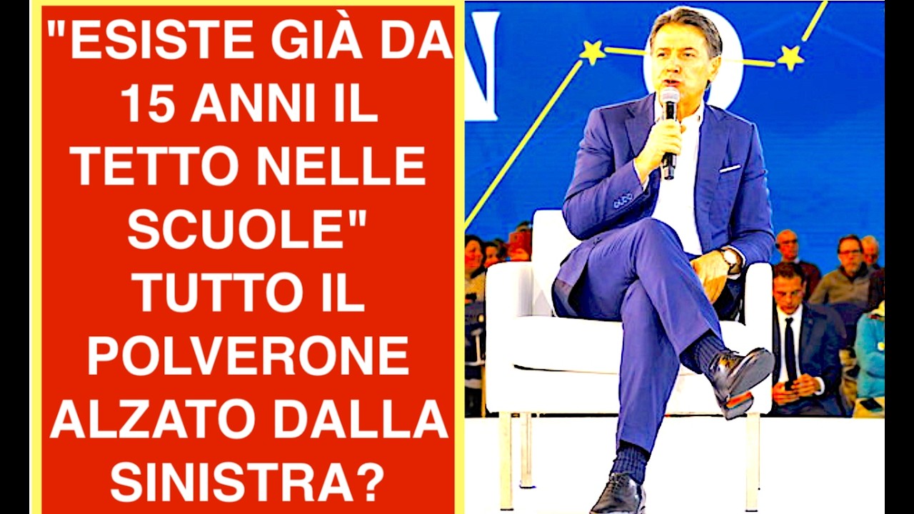 "ESISTE GIÀ DA 15 ANNI IL TETTO NELLE SCUOLE"  TUTTO IL POLVERONE ALZATO DALLA SINISTRA?