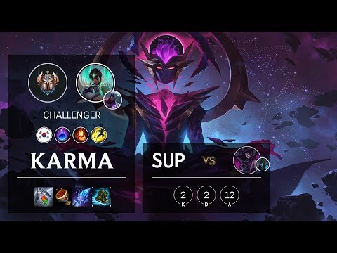 Karma Support vs Morgana - KR Challenger Patch 10.8