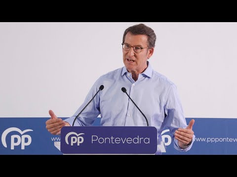 Alberto Núñez Feijóo clausura el 13 Congreso Local del PP de Pontevedra