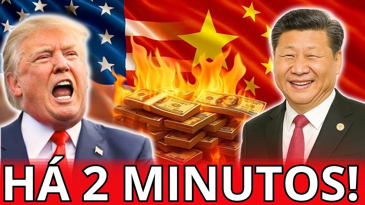 120 BILHÕES DE DÓLARES SUMIRAM! Trump em CHOQUE – China PUXA O GATILHO após tarifas de Trump