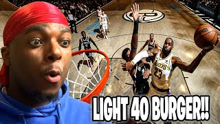 LEBRON JAMES TOYING WITH THE COMPETITION!!- LAKERS at NETS | FULL GAME HIGHLIGHTS | REACTION