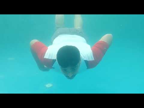 Swimming pool under water