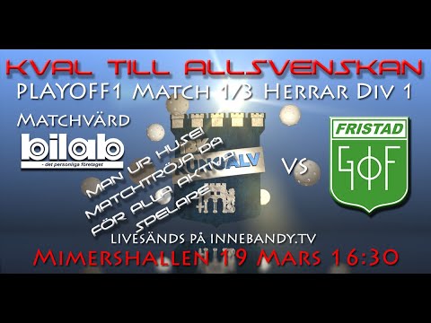 IBK Kungälv vs Fristad GoIF Playoff 1 Match 1/3 Herrar Div.1