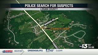 Police search for suspects following pursuit in Logan Co.