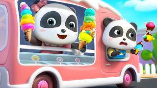 🔴Rainbow Ice Cream | Learn Colors | Sing Along Songs | Nursery Rhymes & Kids Song | BabyBus