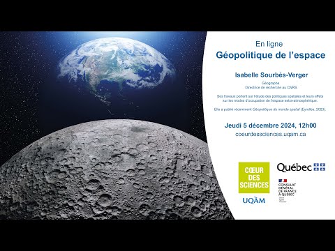 Conférence - Géopolitique de l'espace - Isabelle Sourbès-Verger - Jeudi 5 décembre 2024