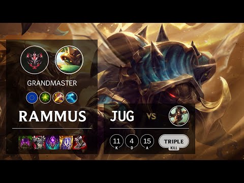 Rammus Jungle vs Nidalee - EUW Grandmaster Patch 11.19