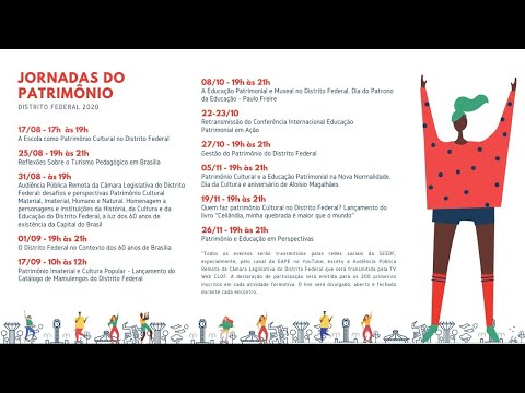 Jornadas do Patrimônio DF 2020: A Escola como Patrimônio Cultural no DF