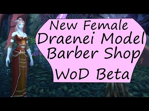 Female Draenei Barber Shop Hair Customization - Warlords of Draenor Beta (WoD)