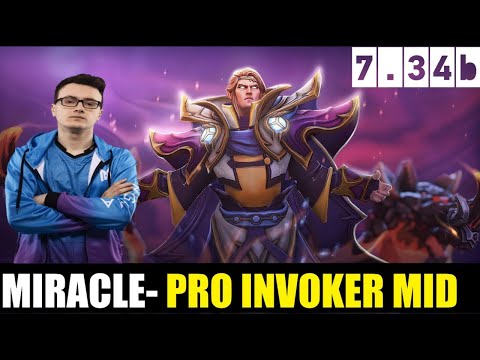 MIRACLE- PLAYING Invoker  MIDLANE 7.34b - DOTA 2 HIGHEST MMR MATCH #dota2  #dota2gameplay