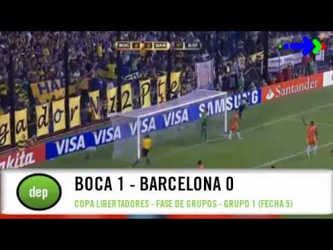 Boca 1 - Barcelona 0 (Gol de Blandi) Copa Libertadores 2013 - Fase de Grupos